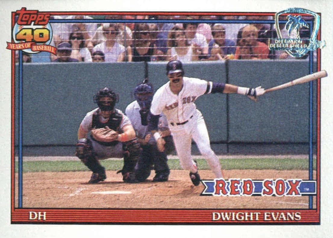 Dwight Evans 1991 topps O-Pee-Chee