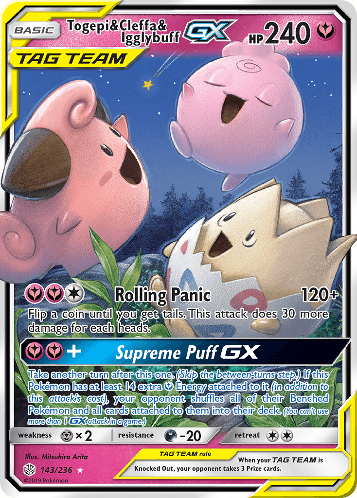Togepi & Cleffa & Igglybuff GX #143