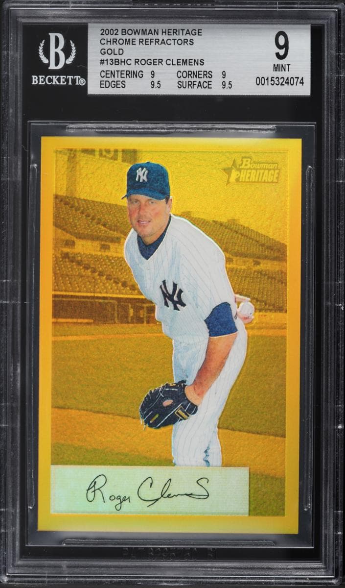 Roger Clemens 2002 bowman Bowman Heritage