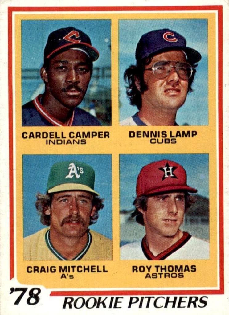 1978 Rookie Pitchers (Cardell Camper / Dennis Lamp / Craig Mitchell / Roy Thomas) #711