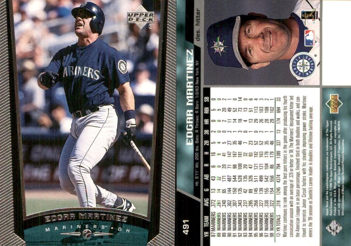 Edgar Martinez 1999 upper-deck Upper Deck