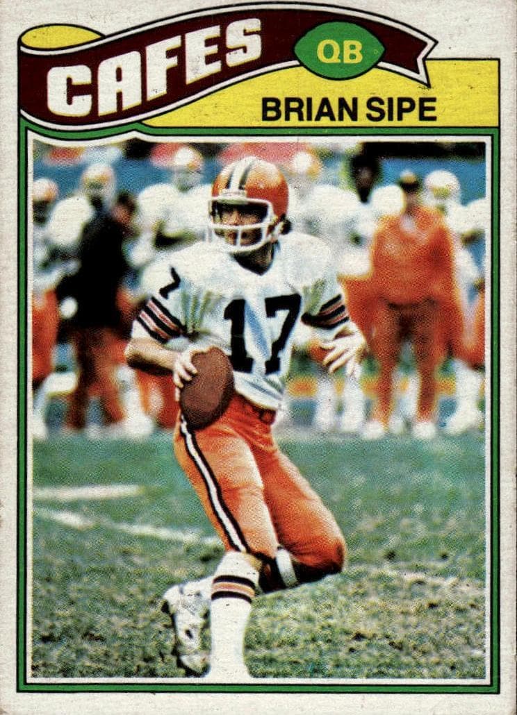 Brian Sipe 1977 topps Topps Mexican