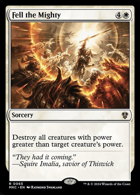 Fell the Mighty 2022 Magic: The Gathering New Capenna Commander