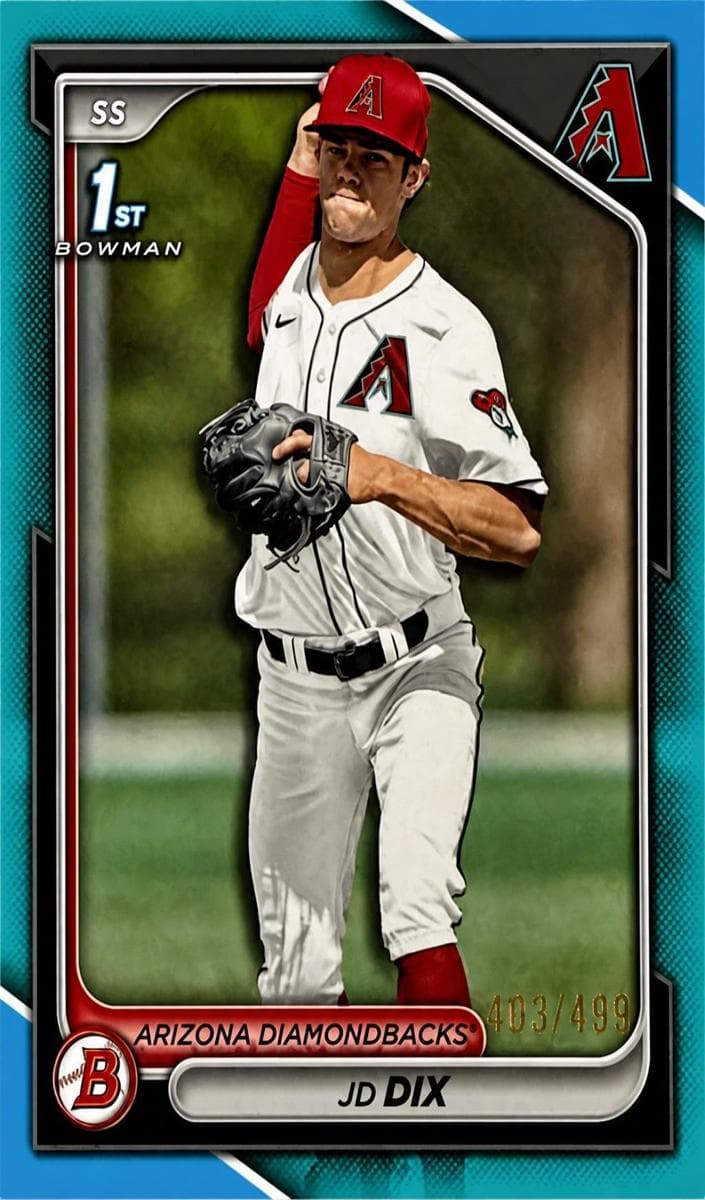 JD Dix trading card
