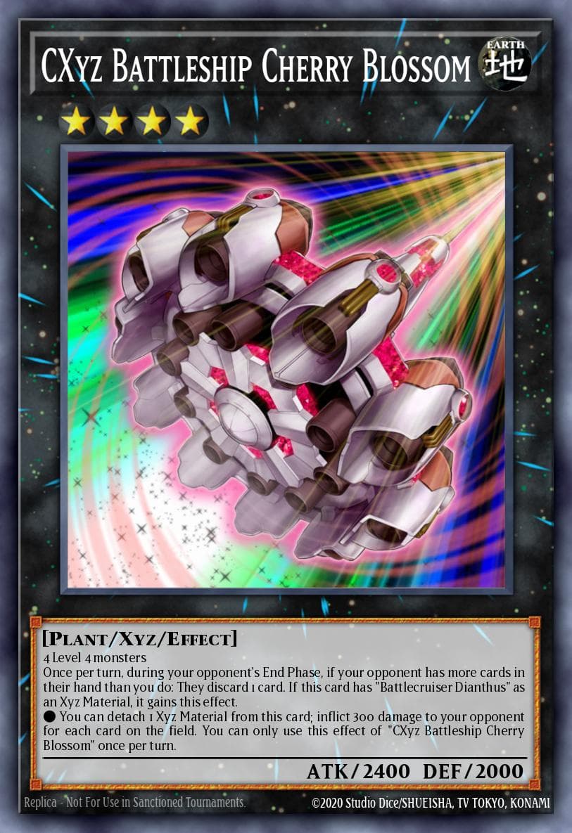 CXyz Battleship Cherry Blossom 2013 Yu-Gi-Oh! Number Hunters
