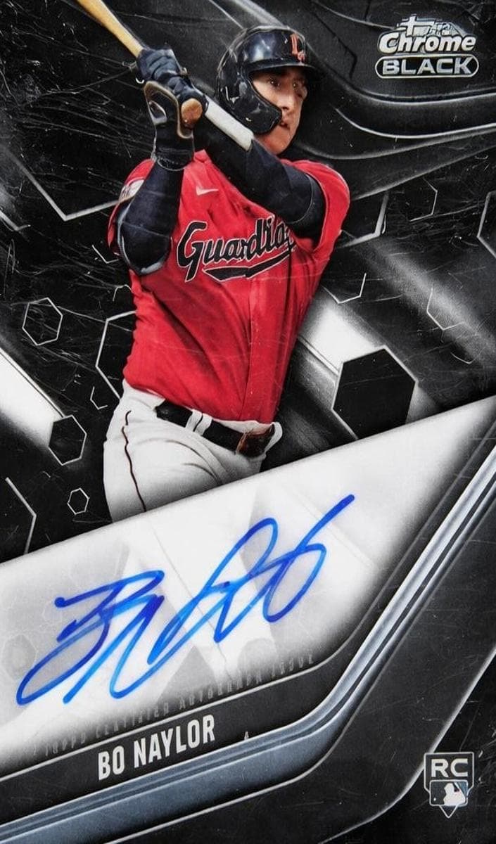 Bo Naylor 2023 topps Topps Chrome Black