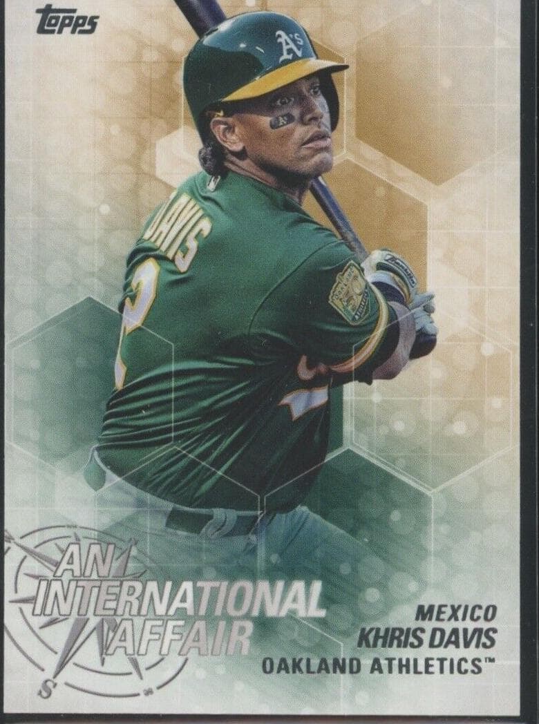 Khris Davis trading card