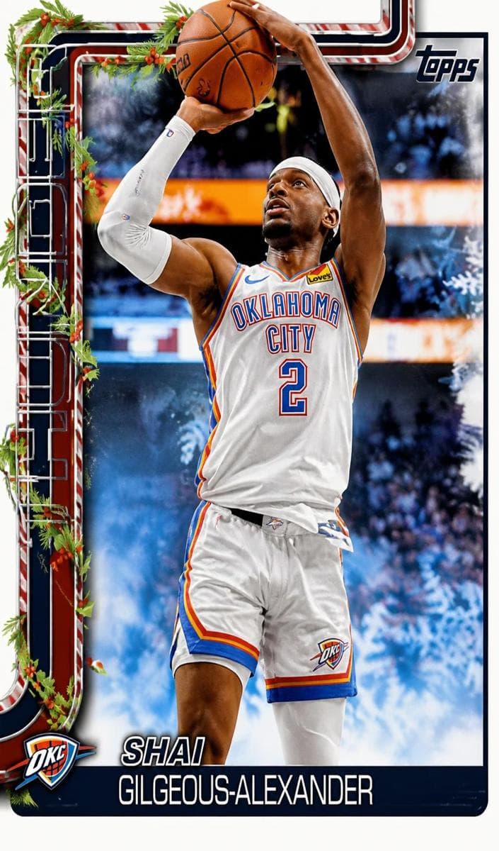 Shai Gilgeous-Alexander 2025 topps Topps Holiday