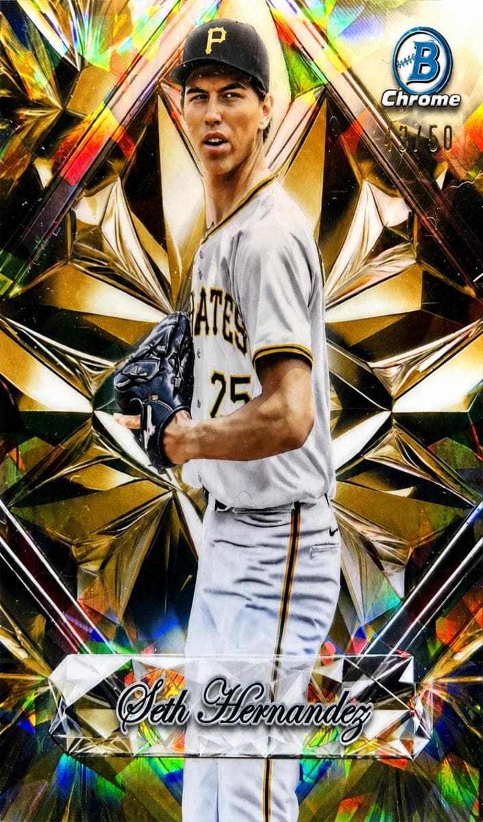 Seth Hernandez 2025 bowman Bowman Draft Sapphire