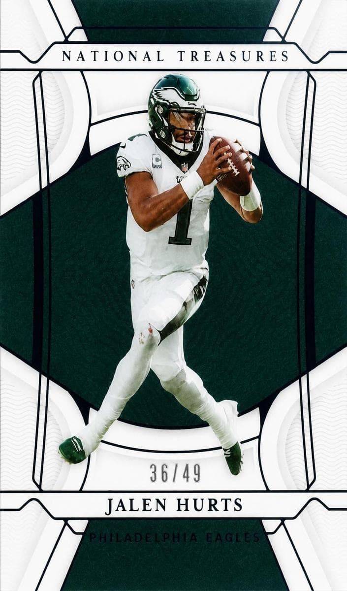 Jalen Hurts 2021 panini Panini National Treasures