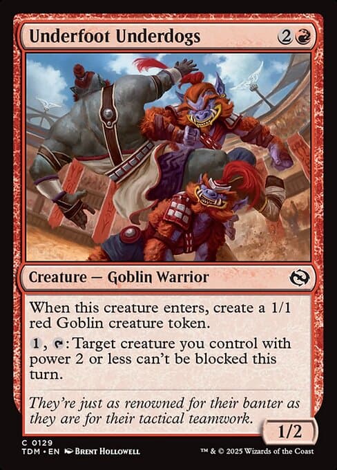 Underfoot Underdogs 2025 Magic: The Gathering Tarkir: Dragonstorm