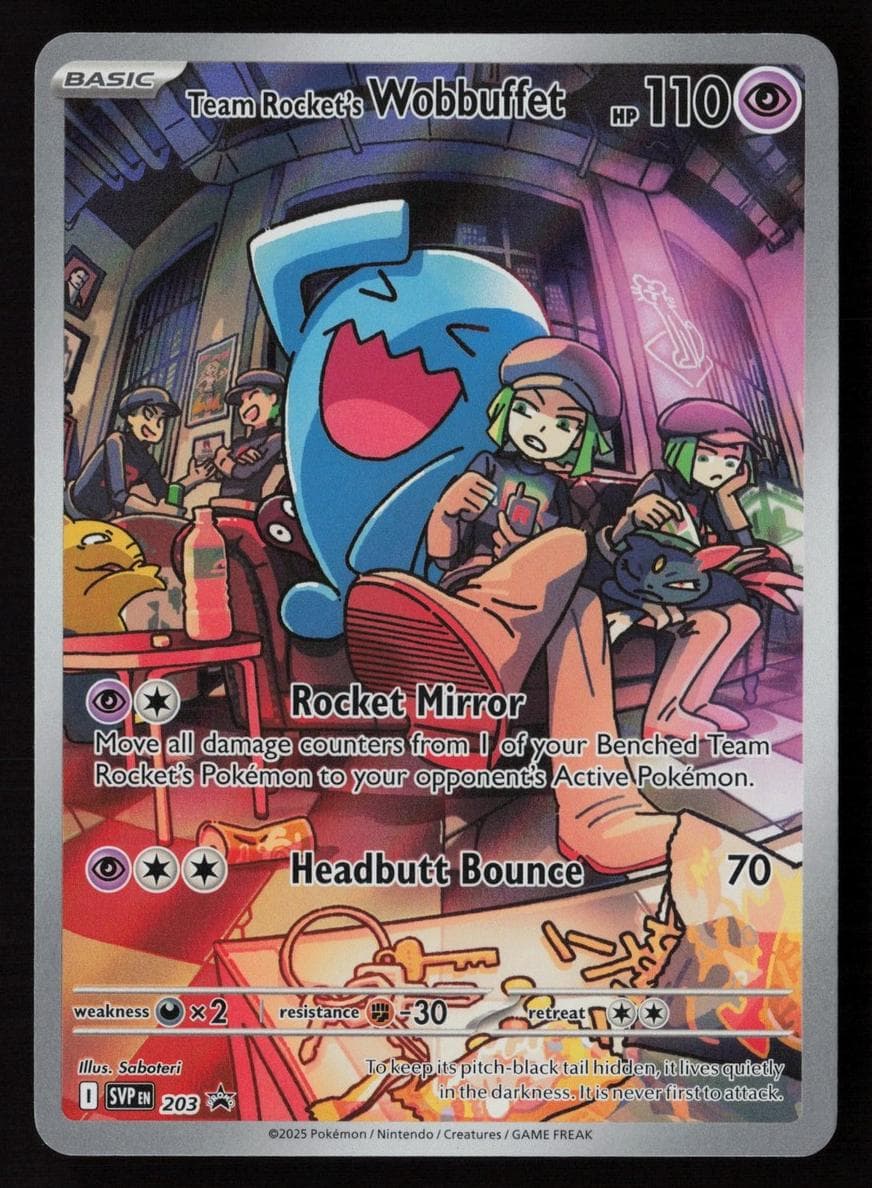 Team Rocket's Wobbuffet #203