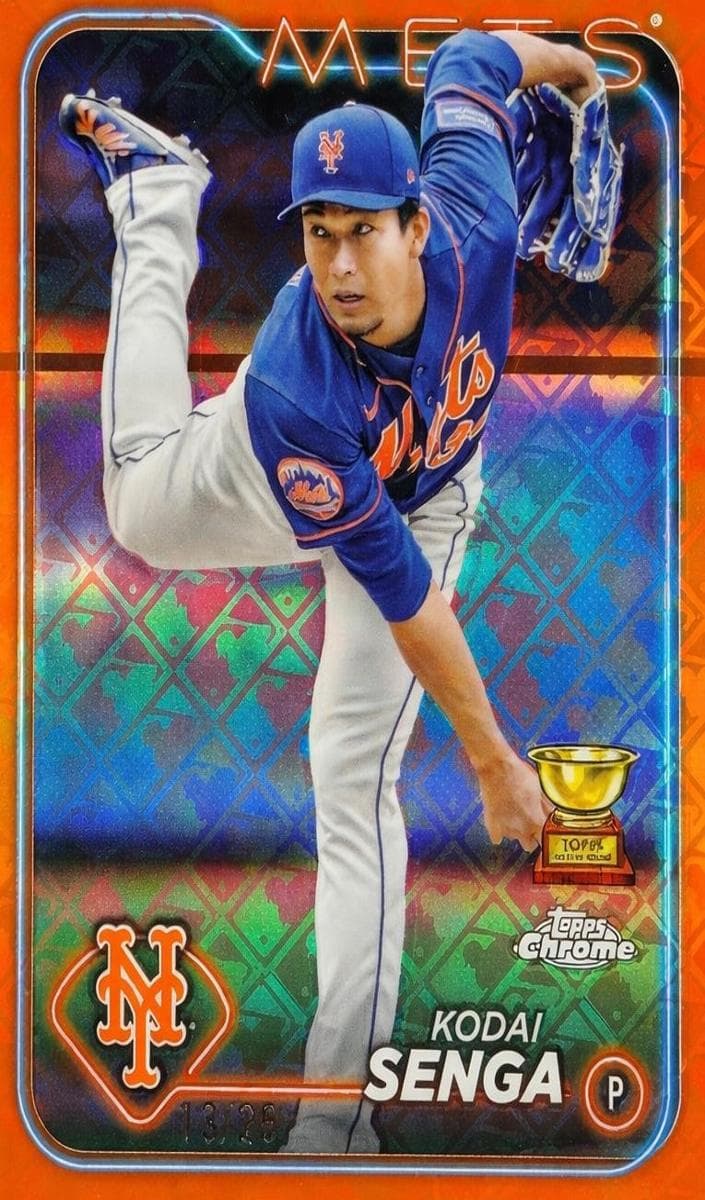 Kodai Senga 2024 topps Topps Chrome Logofractor Edition