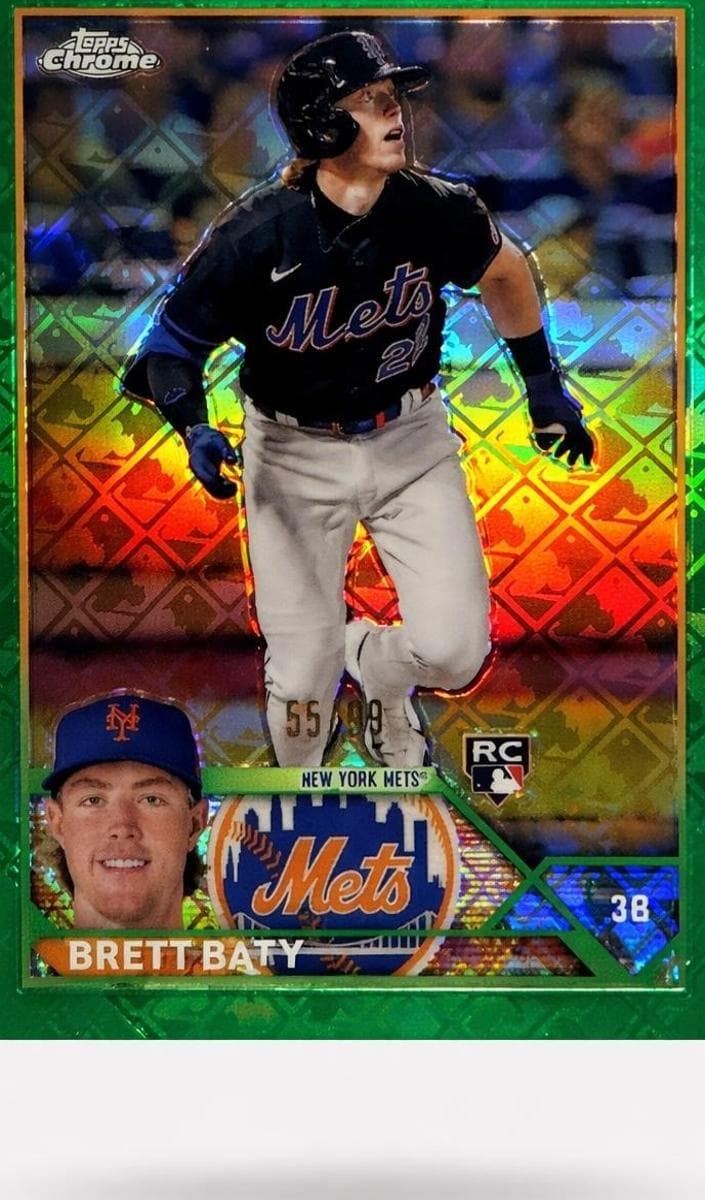Brett Baty 2023 topps Topps Chrome Logofractor Edition