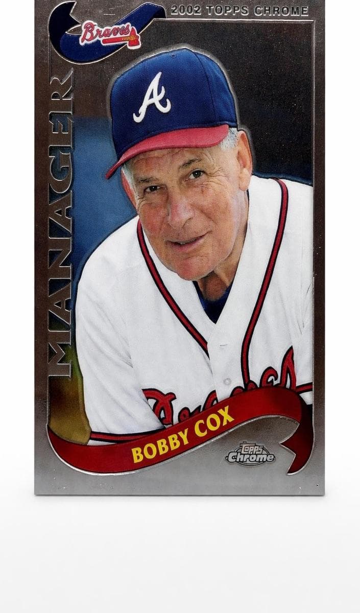 Bobby Cox 2002 topps Topps Chrome