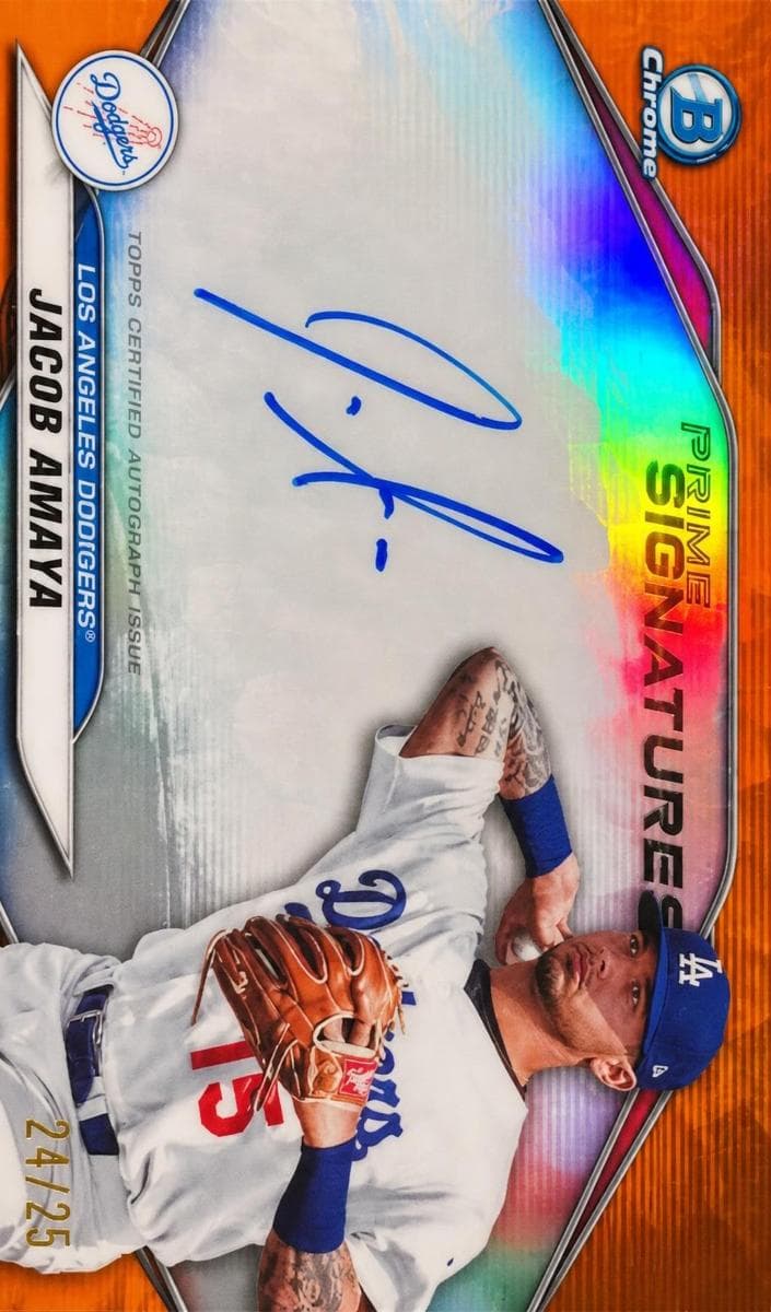 Jacob Amaya 2020 bowman Bowman Chrome