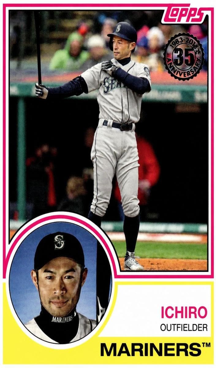 Ichiro 2018 topps Topps Update