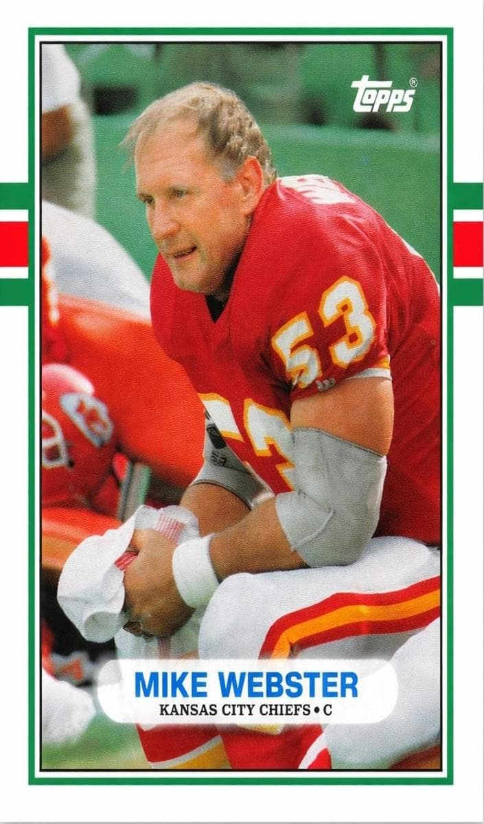 Mike Webster trading card