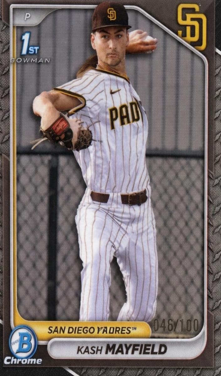 Kash Mayfield 2024 bowman Bowman Draft Sapphire Edition