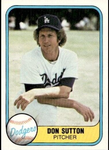 Don Sutton 1981 fleer