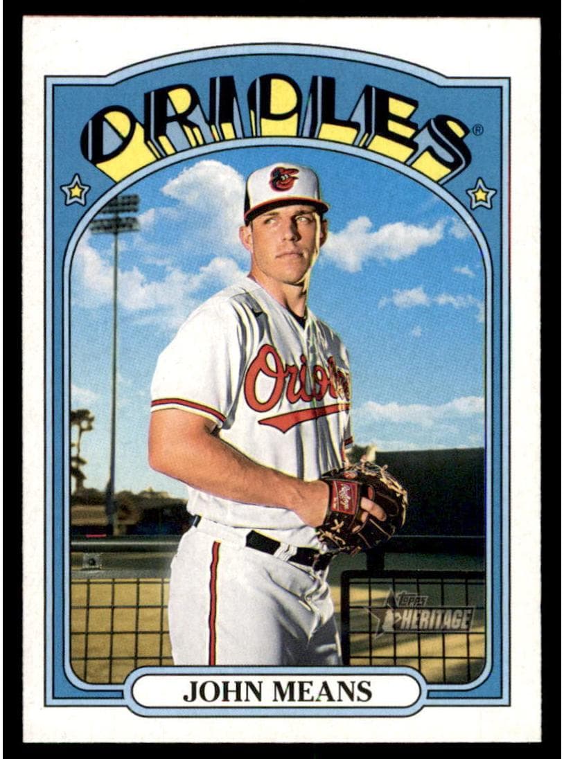 John Means 2021 topps Topps Heritage
