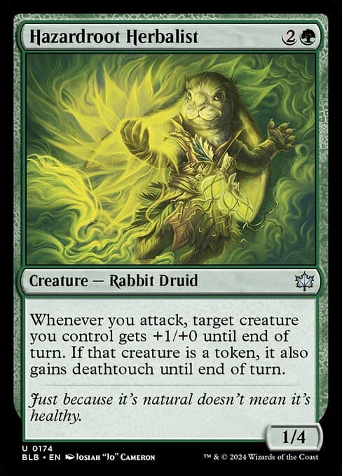 Hazardroot Herbalist 2024 Magic: The Gathering Bloomburrow