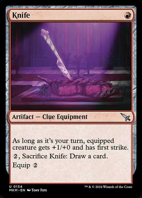 Knife 2024 Magic: The Gathering Murders at Karlov Manor