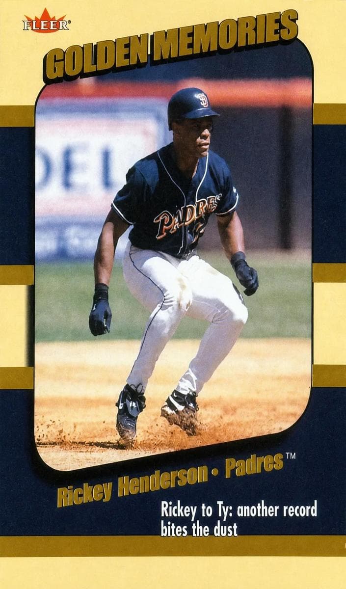Rickey Henderson 2002 fleer