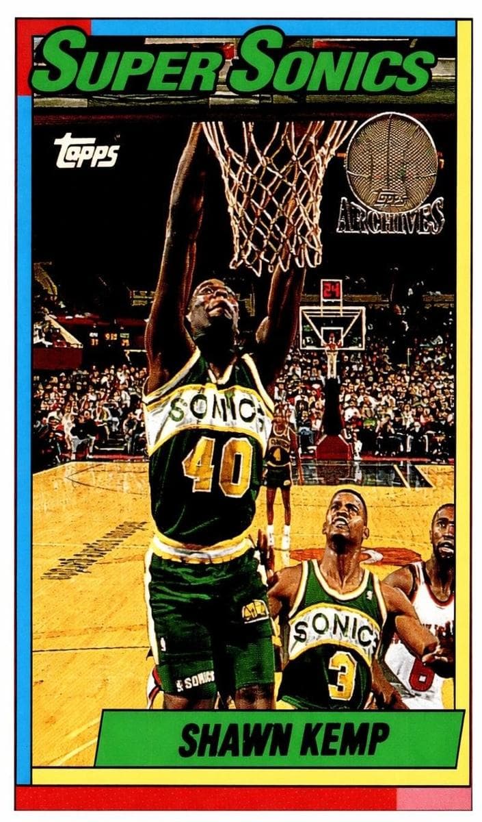 Shawn Kemp 1992 topps Topps Archives