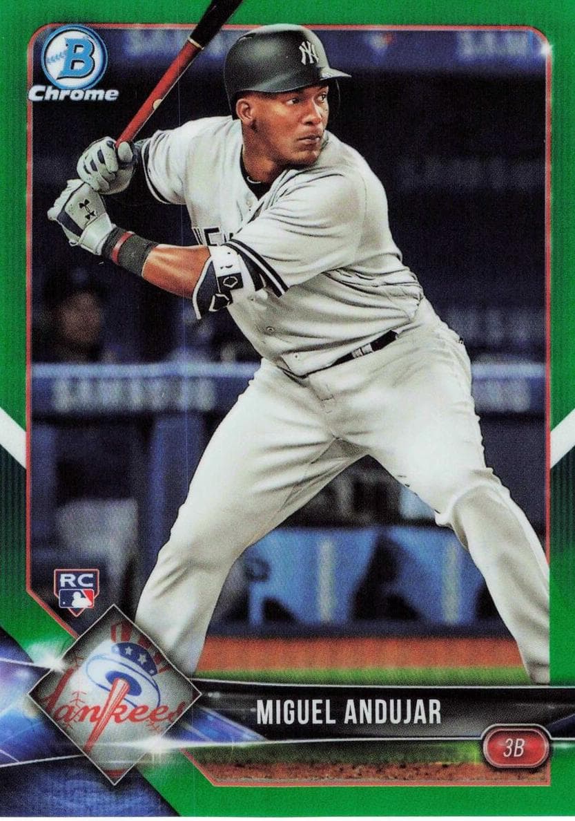 Miguel Andujar 2018 bowman Bowman Chrome