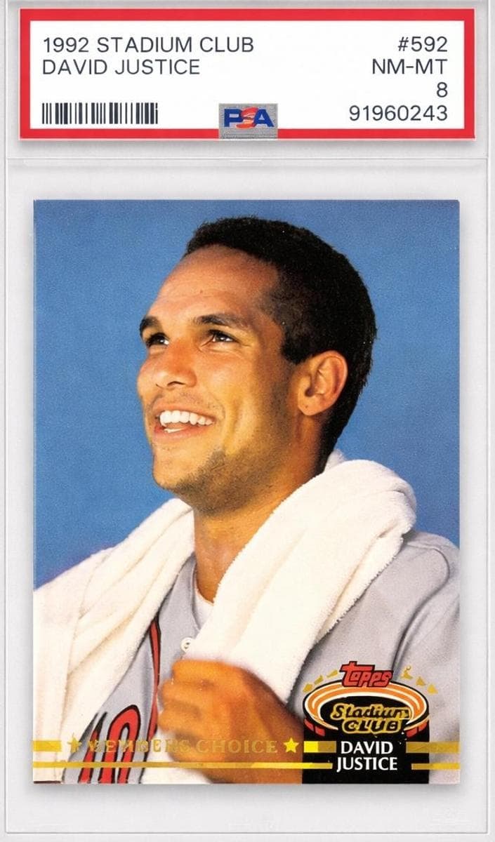David Justice MC 1992 unknown Stadium Club