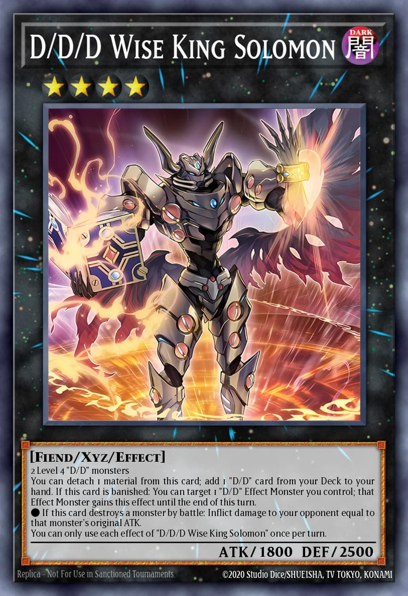 D/D/D Wise King Solomon 2025 Yu-Gi-Oh! Doom of Dimensions