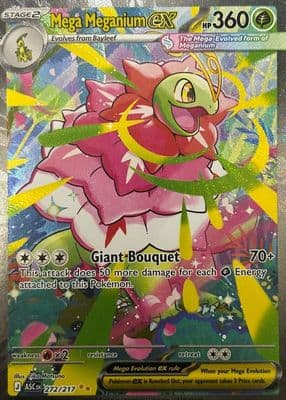 Mega Meganium EX trading card