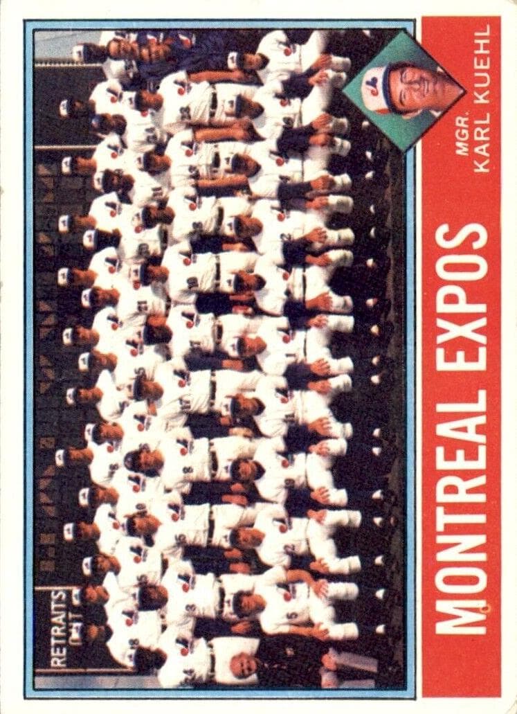 Montreal Expos / Karl Kuehl 1976 topps Topps