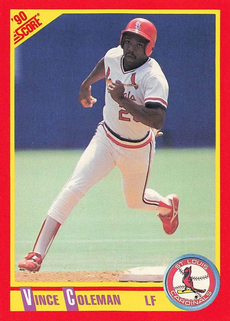 Vince Coleman 1990 panini Score