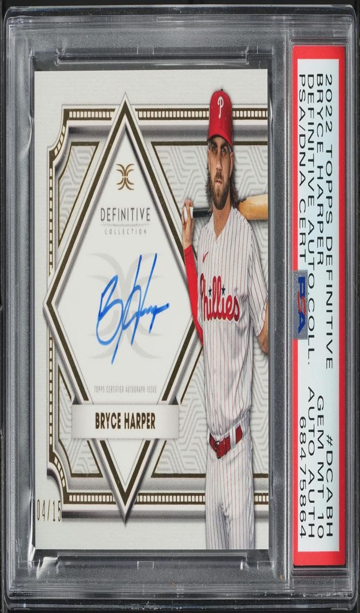 Bryce Harper 2022 topps Topps Definitive Collection