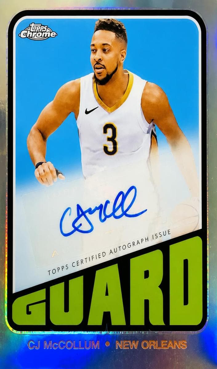 CJ McCollum 2023 topps Topps Chrome