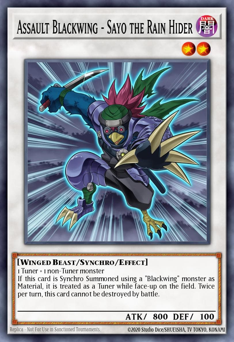 Assault Blackwing - Sayo the Rain Hider #MP17-EN095