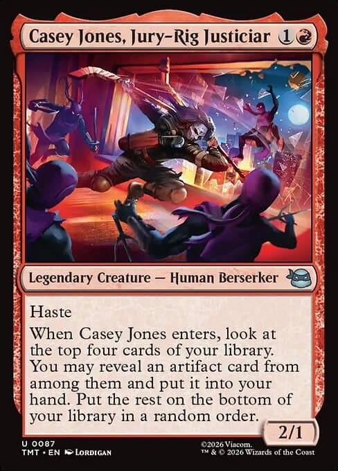 Casey Jones, Jury-Rig Justiciar 2026 Magic: The Gathering