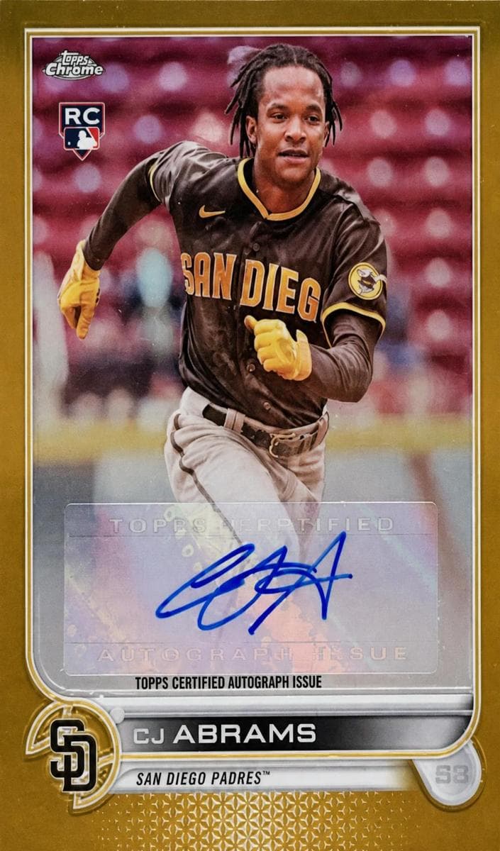 CJ Abrams 2022 topps Topps Chrome Update
