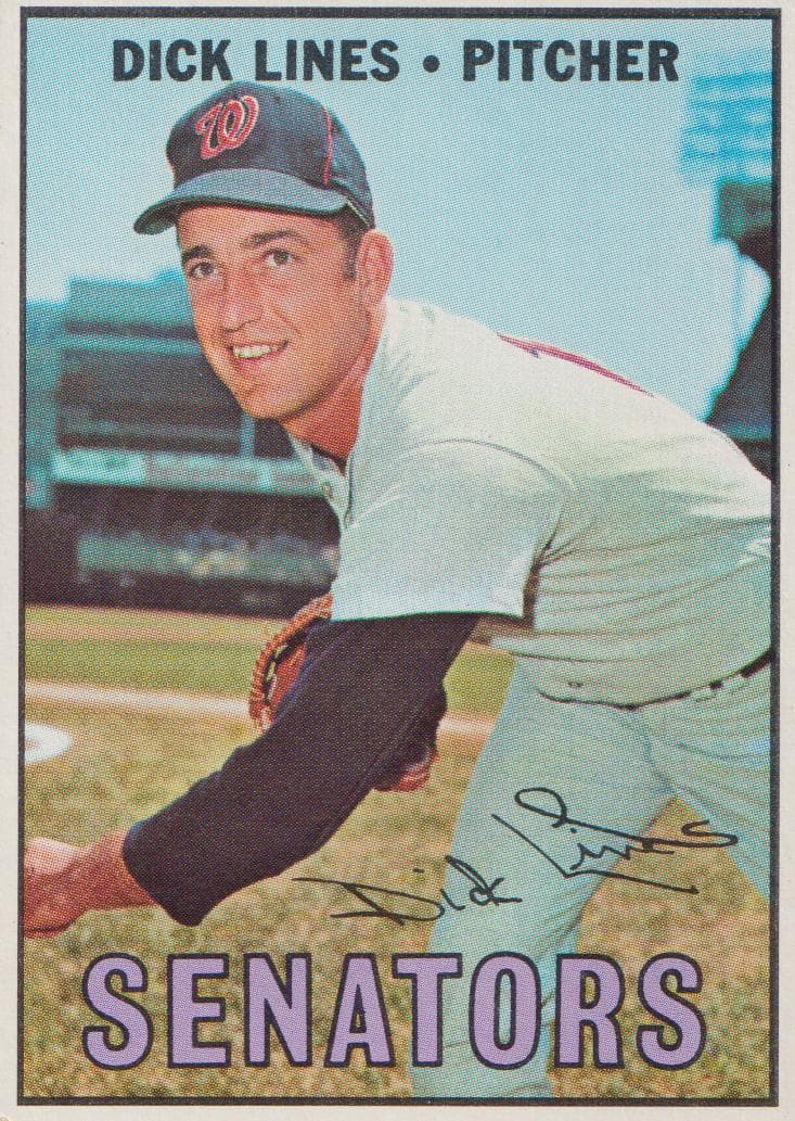 Dick Lines 1967 topps Topps