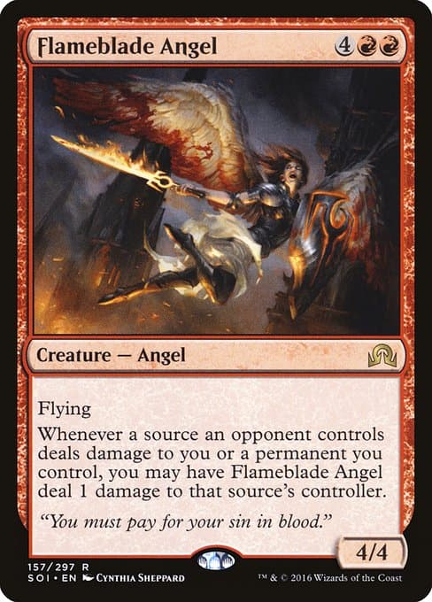 Flameblade Angel 2016 Magic: The Gathering Shadows Over Innistrad Foil Promo