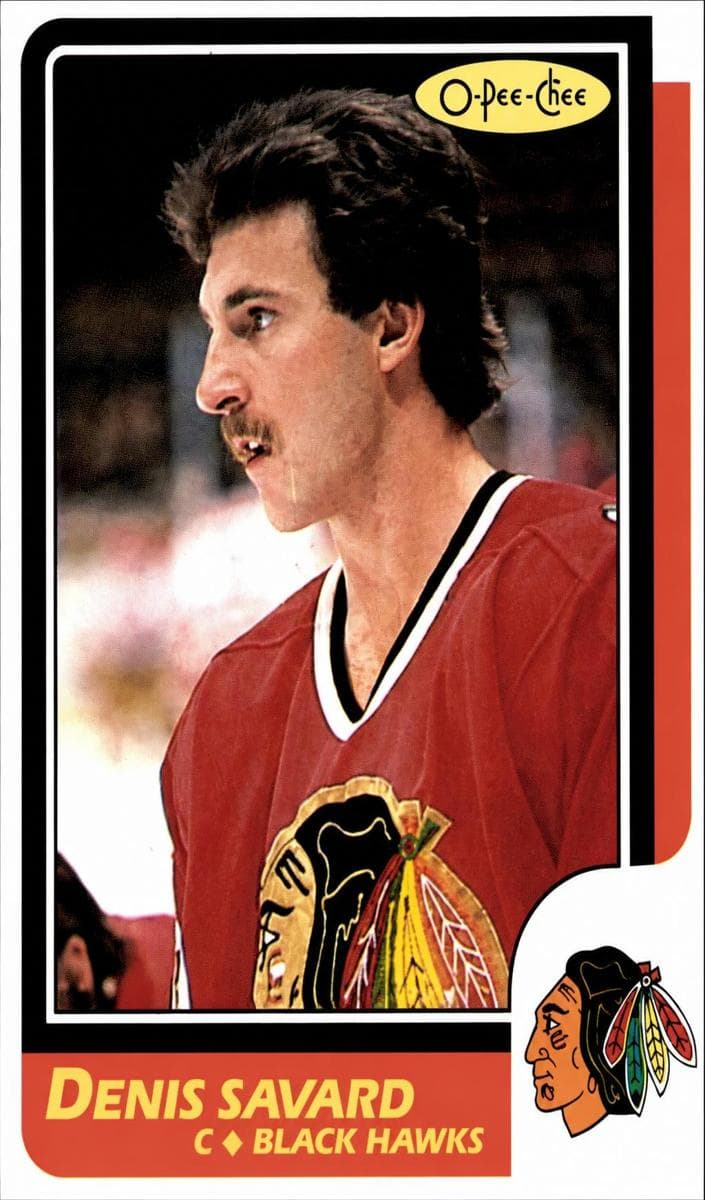 Denis Savard 1986 topps O-Pee-Chee