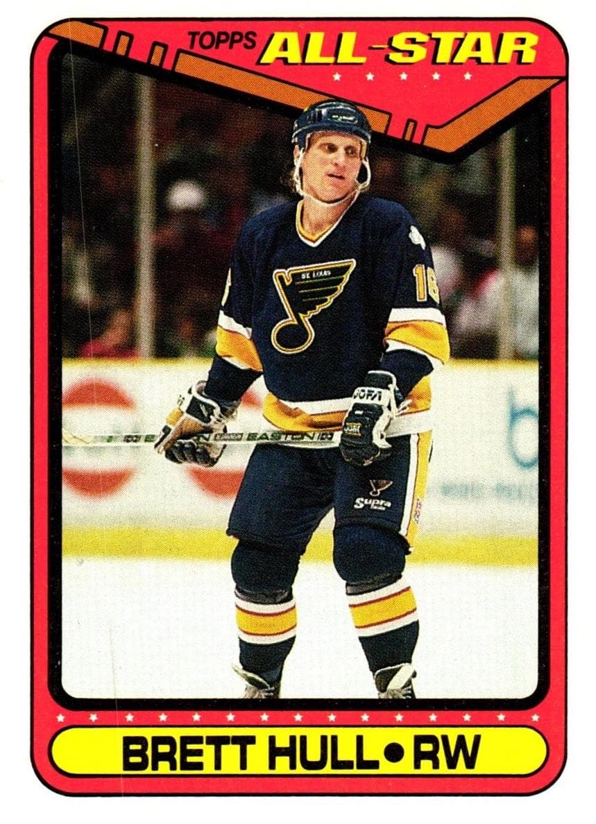 Brett Hull 1990 topps Topps