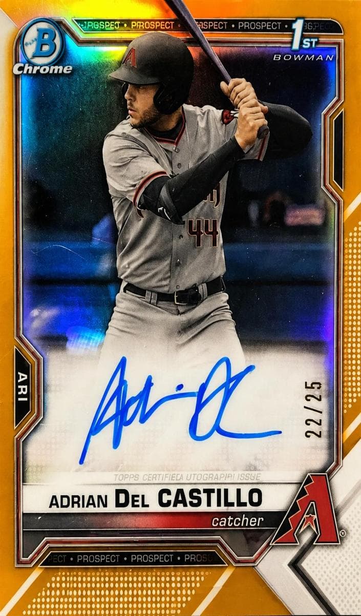 Adrian Del Castillo 2021 bowman Bowman Draft