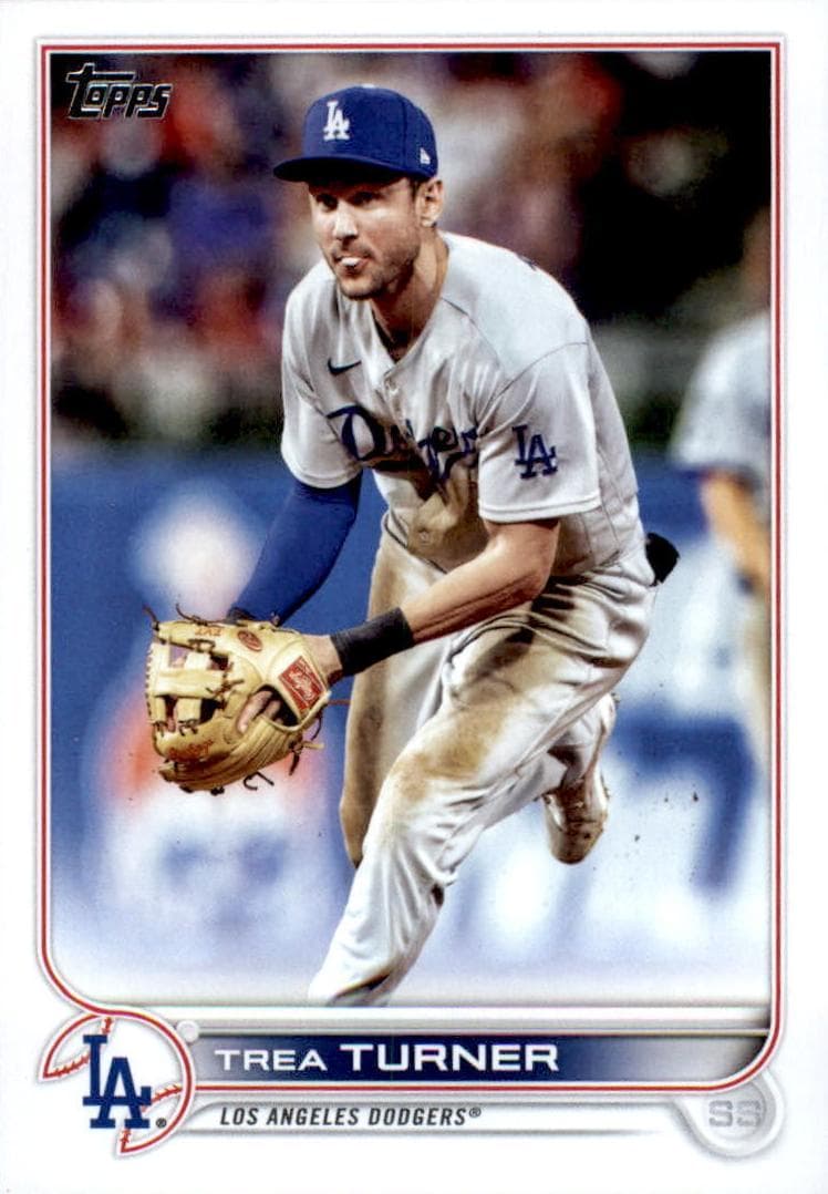 Trea Turner 2022 topps Topps Chrome Sapphire Edition