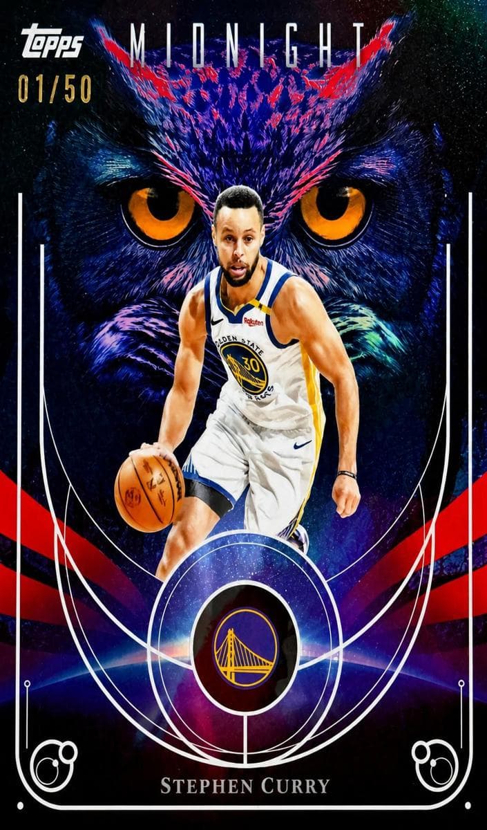 Stephen Curry 2025 topps Topps Midnight