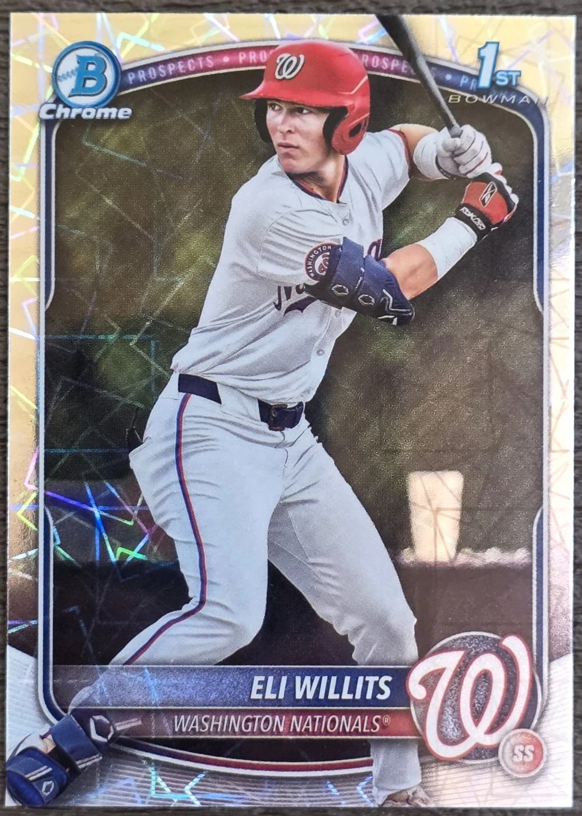 Eli Willits 2025 bowman Bowman Draft Chrome - Blue Refractor (1st)