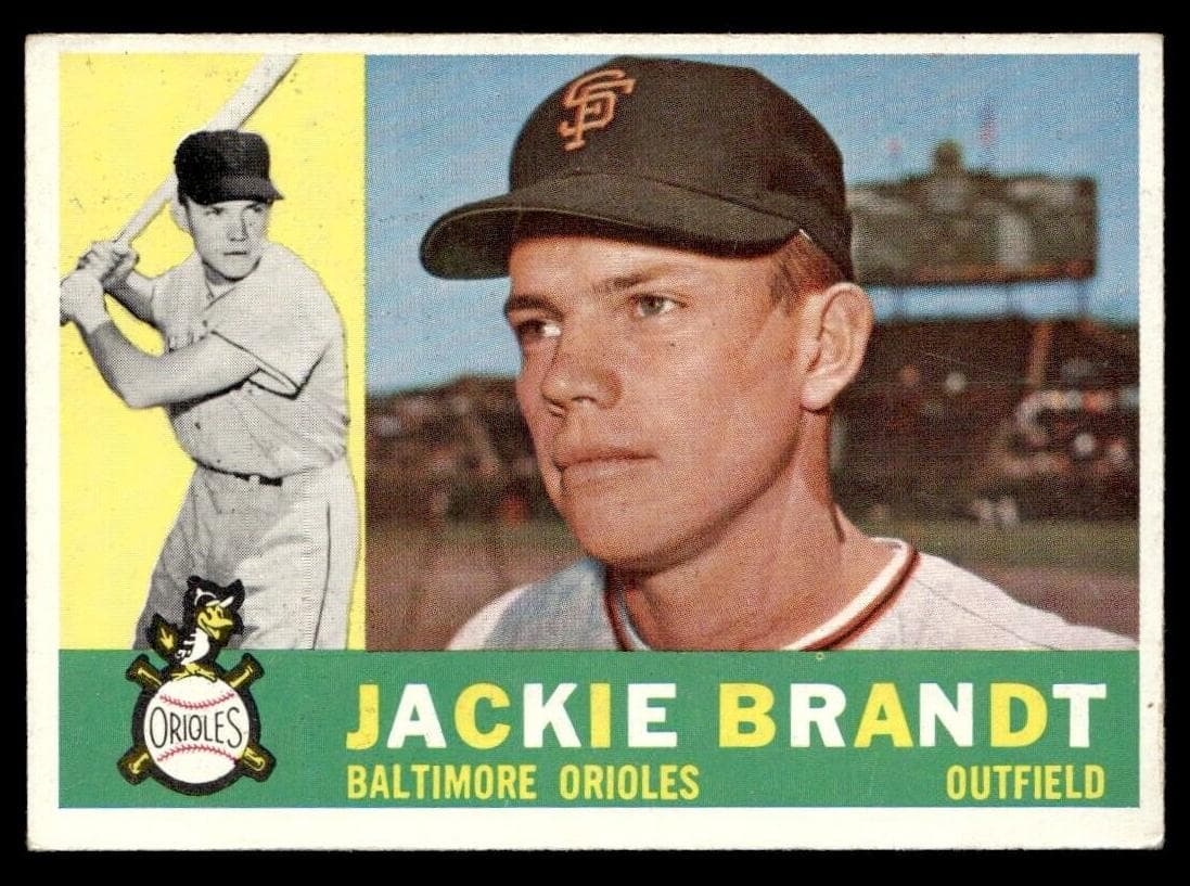 Jackie Brandt 1960 topps Topps