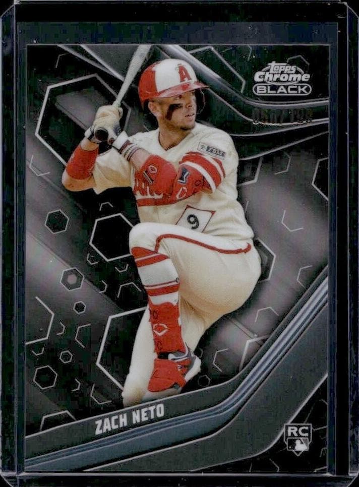 Zach Neto 2023 topps Topps Chrome Black